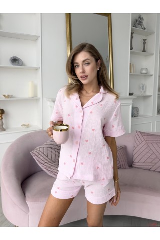 Піжама муслінова з шортами M106PS1S COSY